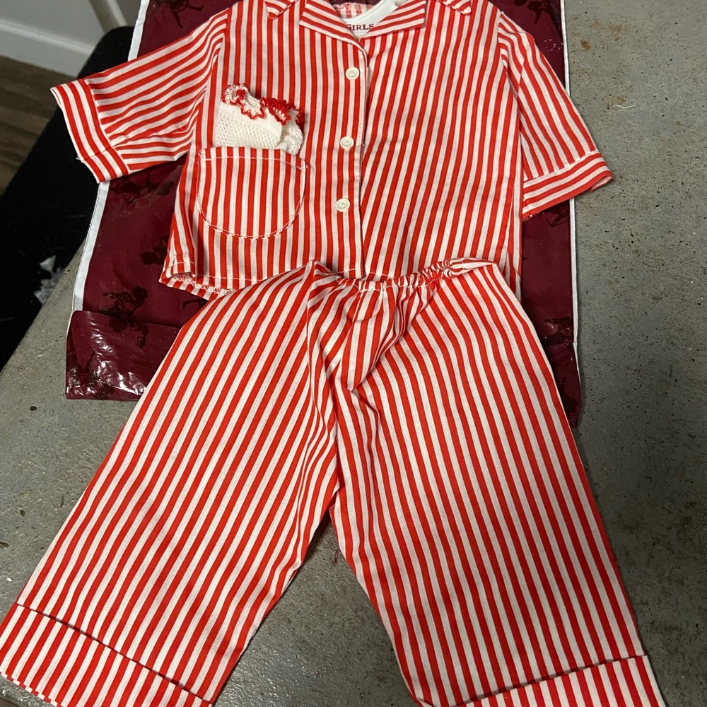 Molly’s pajamas, and robe and fuzzy wuzzies. pajama has original packaging
